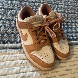Nike White and Brown Sneakers